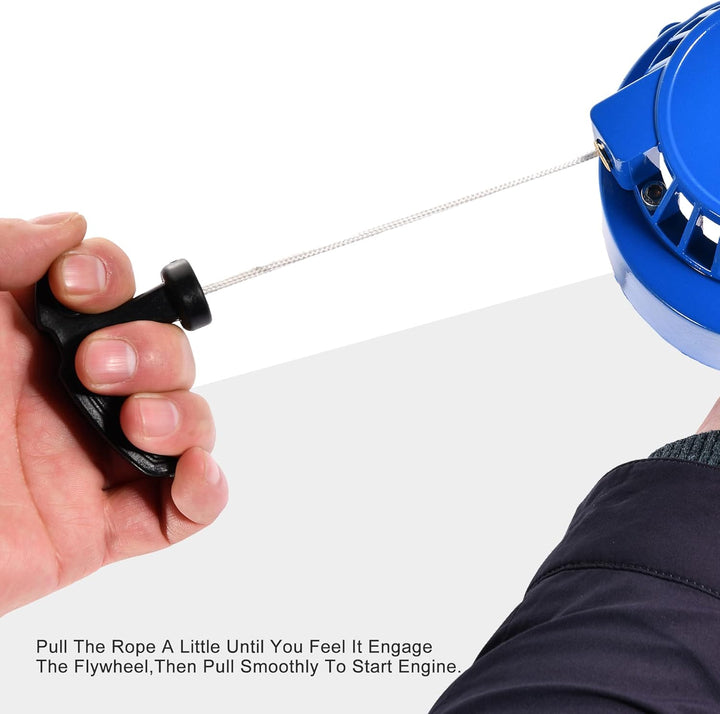 GOOFIT Blau 2-Takt Kickstarter Zubehör Legierung Rückstoss Seilzugstarter Schwungscheibe Schwungrad