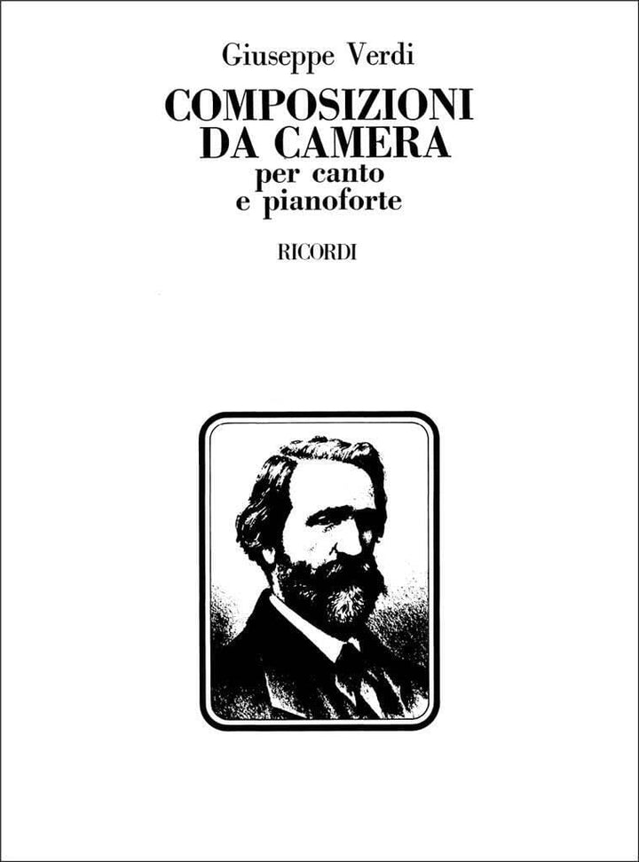 GIUSEPPE VERDI : COMPOSIZIONI DA CAMERA - RECUEIL - SOPRANO VOICE AND PIANO, Musiknoten