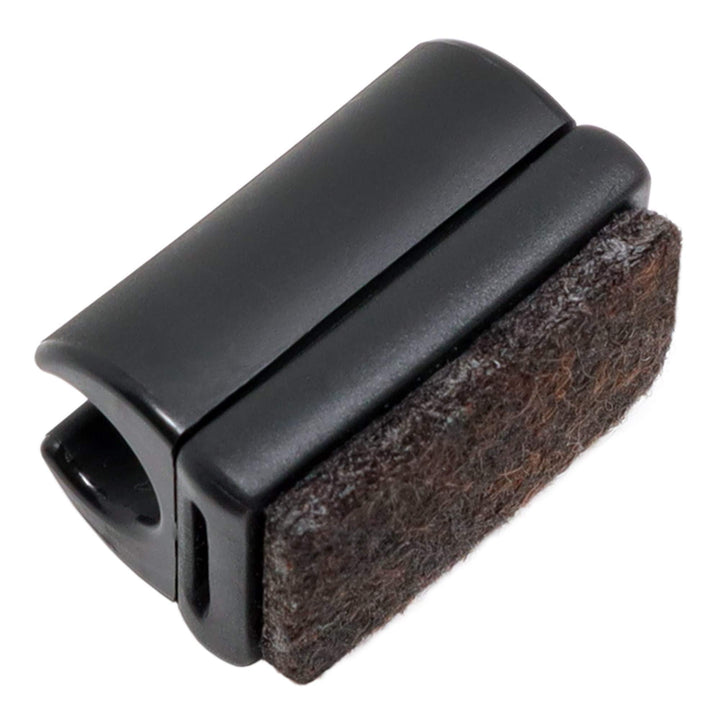 Adsamm® / 16 x Klemmschalengleiter mit Filz/Schwarz/ø 8-9 mm/Rund/Schalengleiter mit austauschbarem