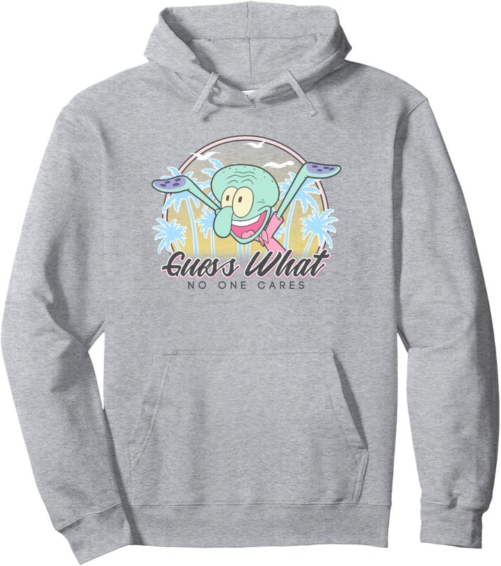 SpongeBob SquarePants Squidward Guess What No One Cares! Pullover Hoodie