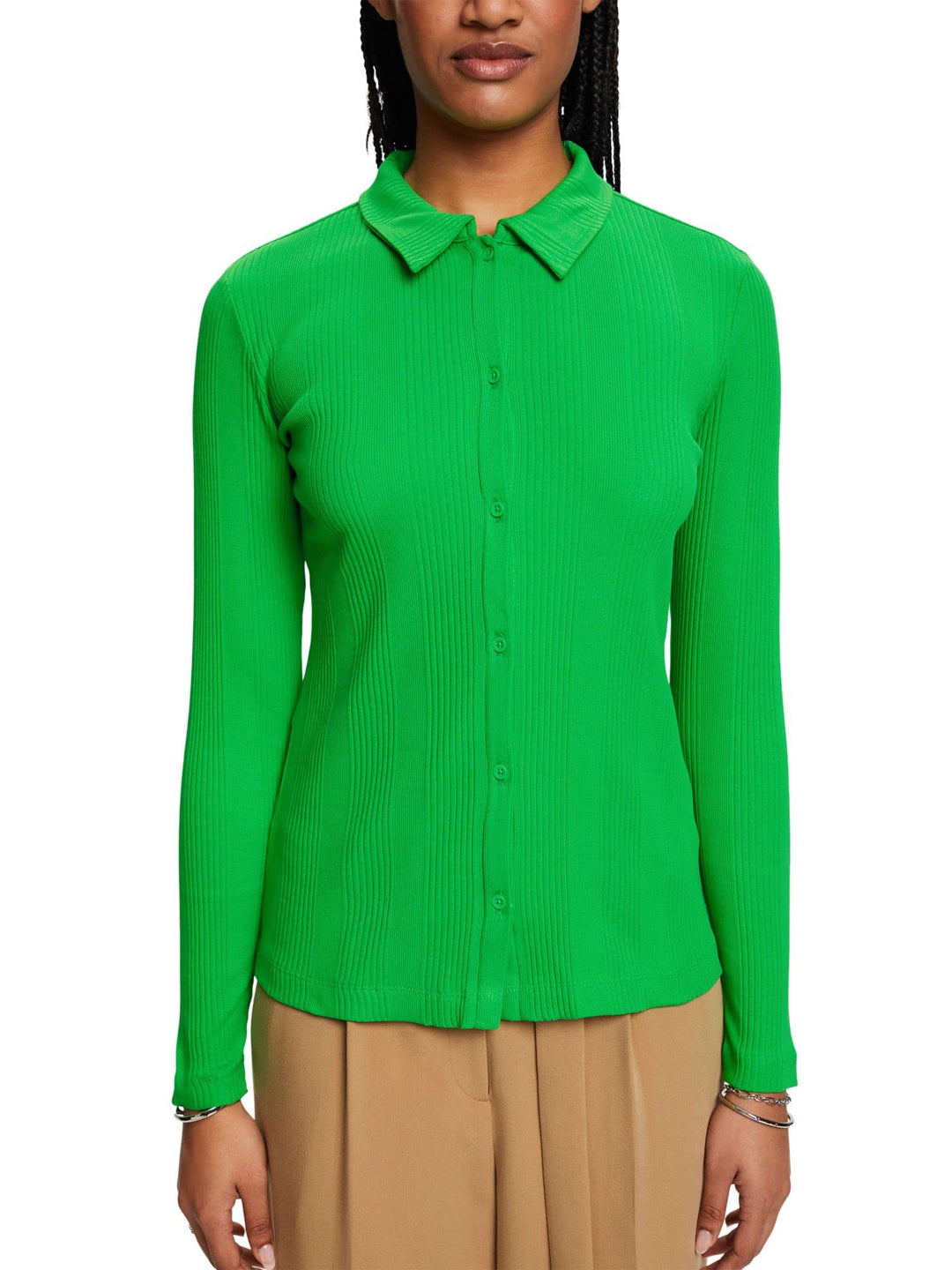 ESPRIT Damen 023ee1k310 T-Shirt XXS 310/Green, XXS 310/Green