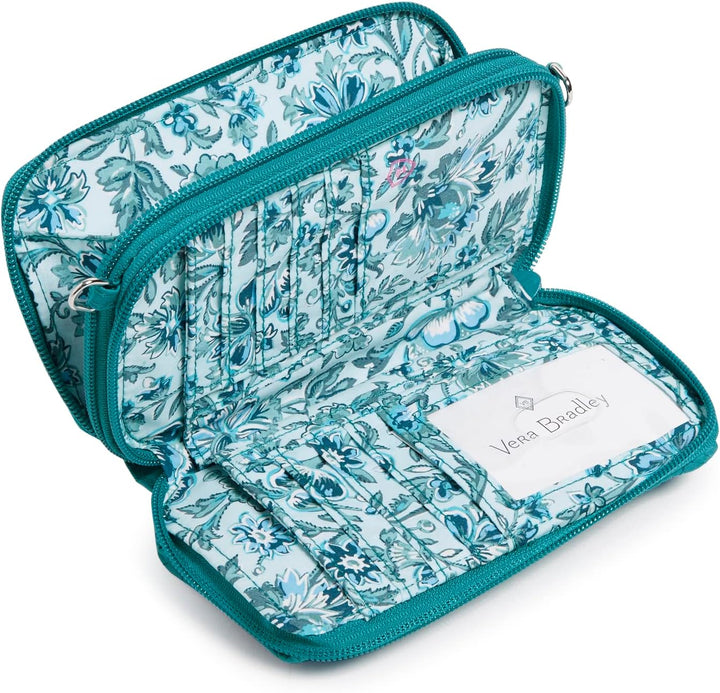Vera Bradley Damen Iconic RFID All in One Crossbody, Signature Cotton Umhängetasche, Handtasche Fore
