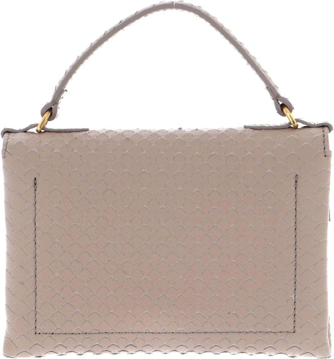 Coccinelle Mignon Python Lulula Top Handle Mini Bag Powder Pink