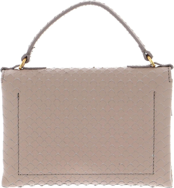 Coccinelle Mignon Python Lulula Top Handle Mini Bag Powder Pink