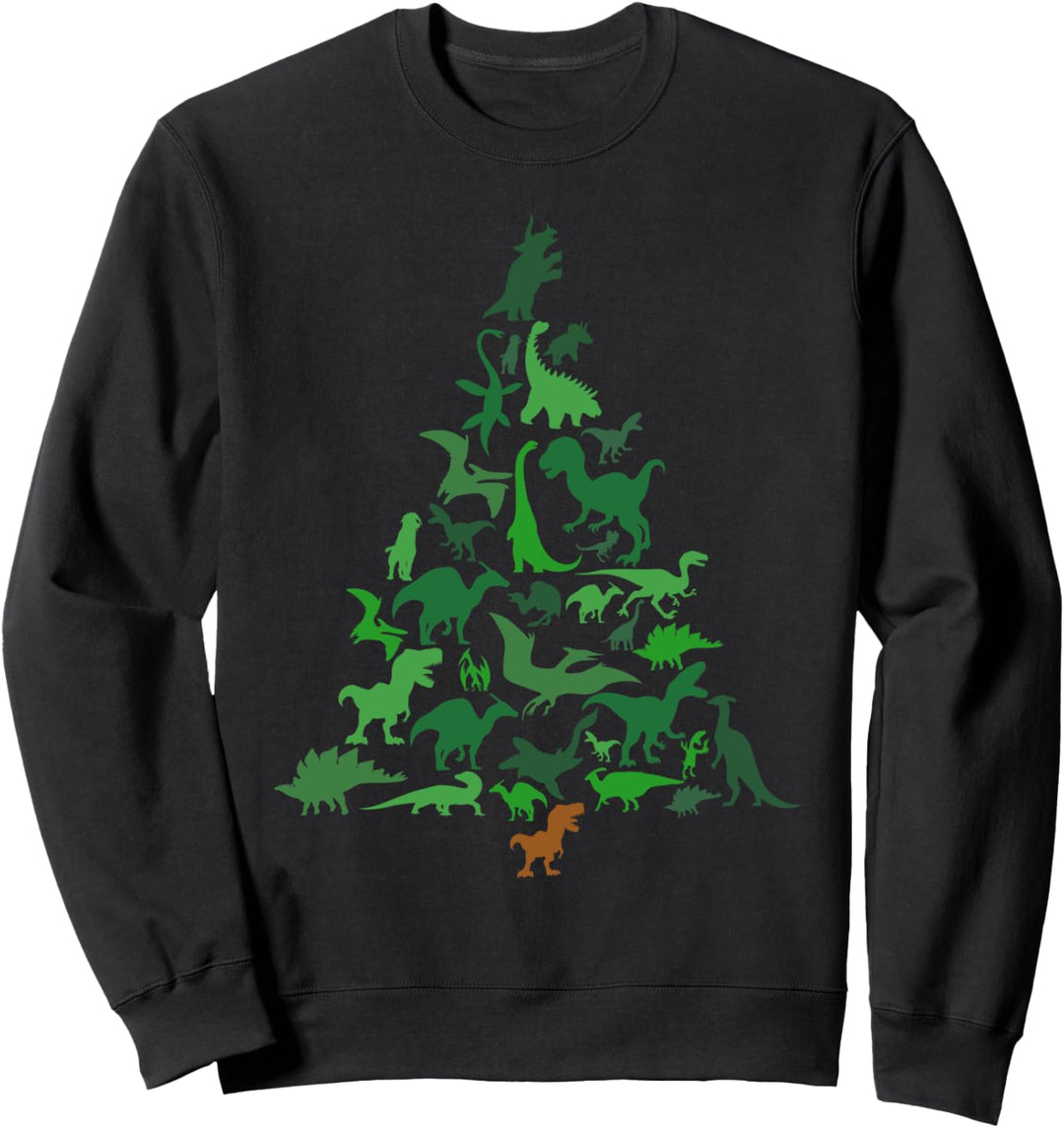 Dinosaurier Weihnachtsbaum Zukunft Paläontologen Xmas Kostüm Sweatshirt
