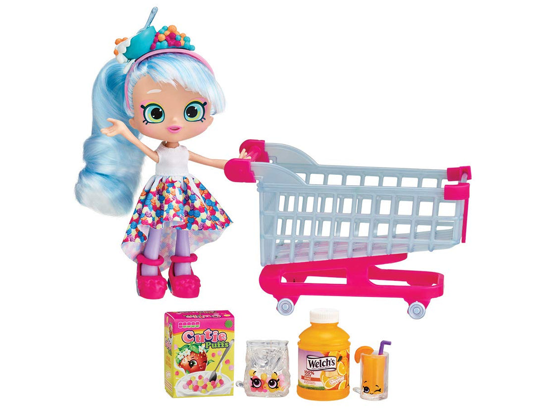 Shopkins HPKG1000 Flair Real Littles Mini Packs Trolley &amp; Shoppie, Mehrfarbig