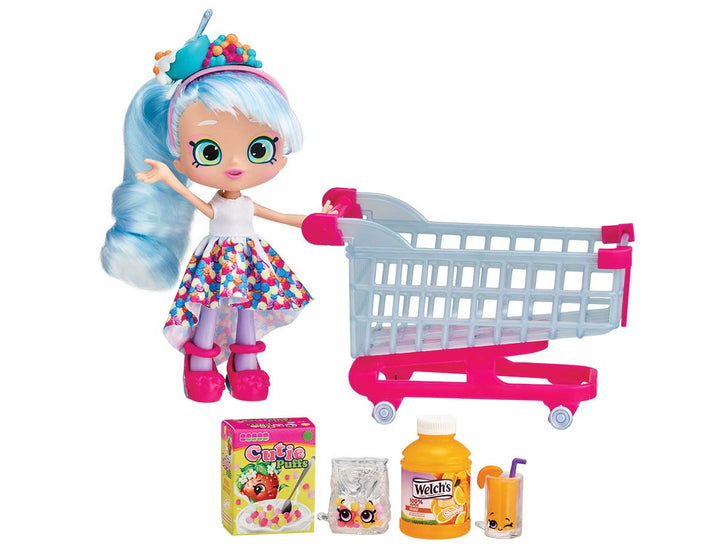 Shopkins HPKG1000 Flair Real Littles Mini Packs Trolley &amp; Shoppie, Mehrfarbig