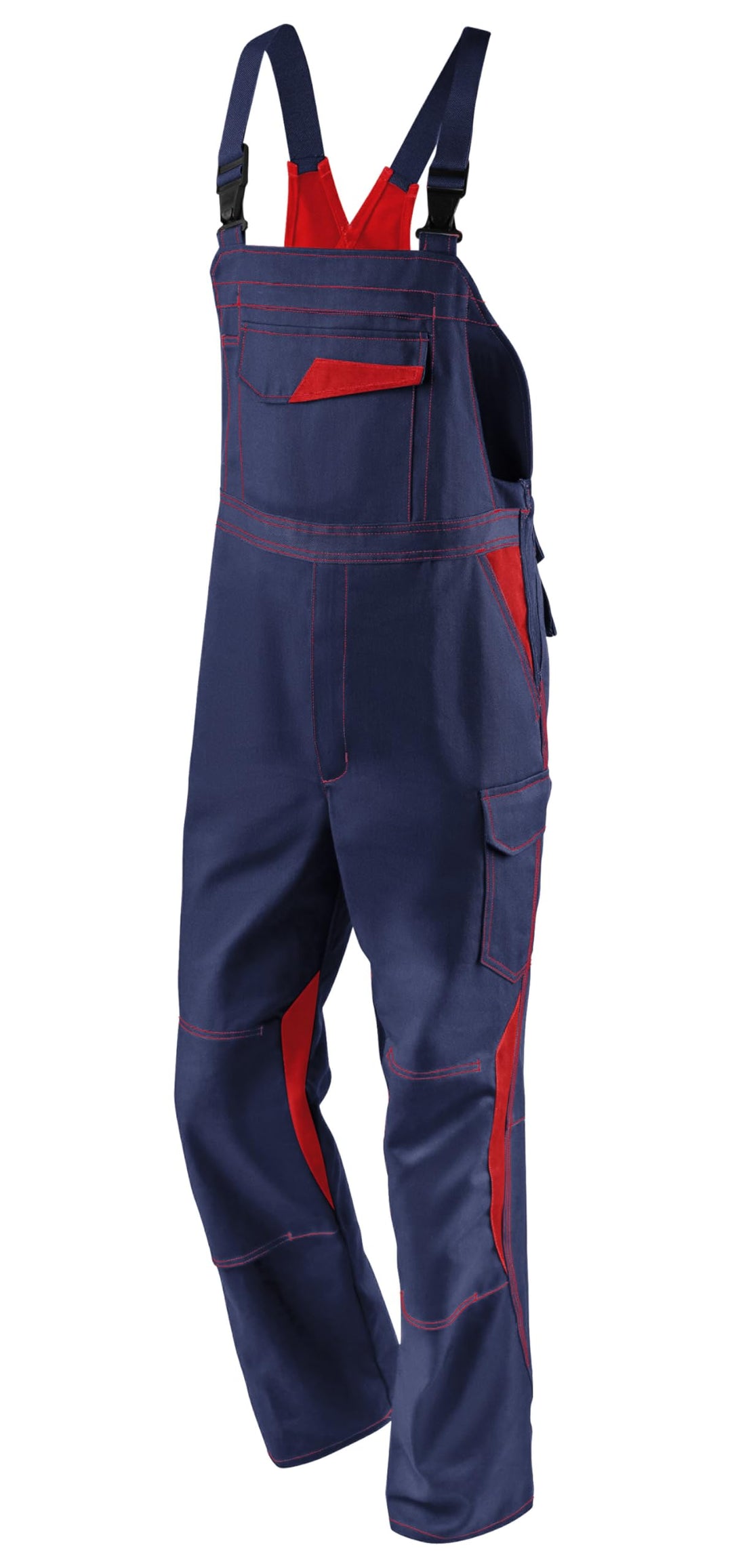 Kübler Arbeit Latzhose "Image Dress", 1 Stück, 52, dunkelblau/mittelrot, 33473411-4855-52 52 Dunkelb