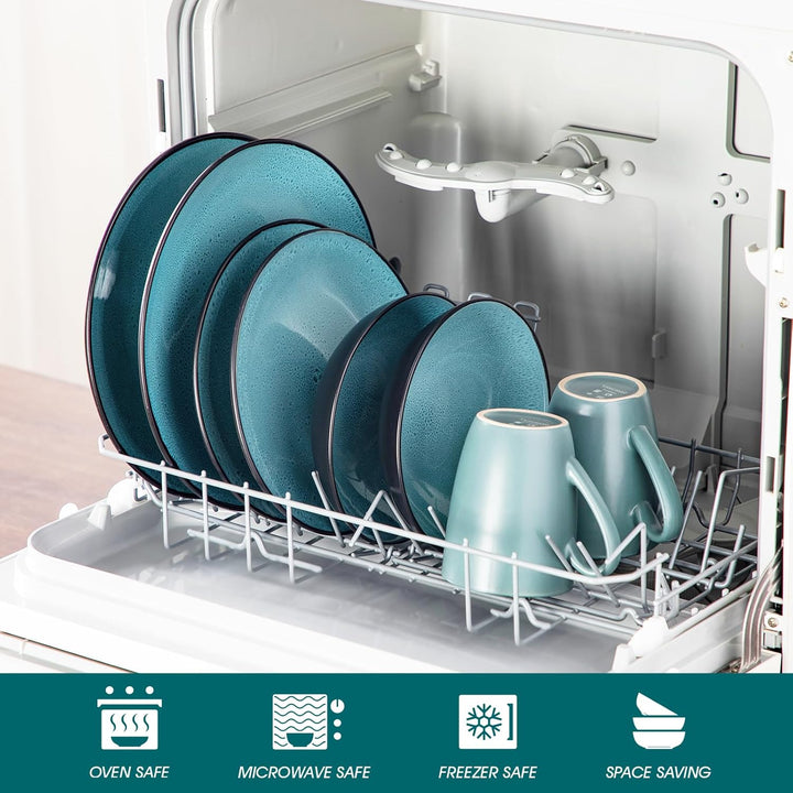 Tafelservice Steingut, vancasso Bubble Geschirr Set