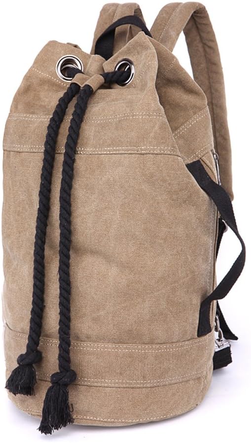 LOSMILE Rucksäcke Damen Herren Daypacks Seesack Leinwand Rucksack Canvas Reisetaschen Umhängetasche