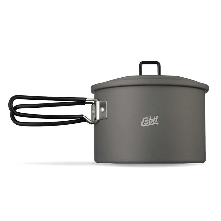 Esbit Outdoor Kochtopf 1600 ml - Camping Topf aus hartanodisiertem Aluminium - inkl. Deckel mit prak
