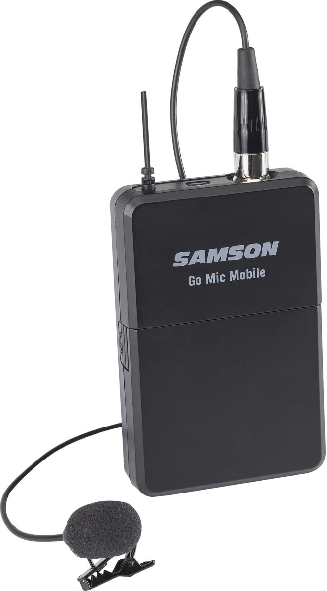 SAMSON LM8 - Omnidirectional Lavalier Microphone with a Miniature Condenser Min Capsule - Black Nur