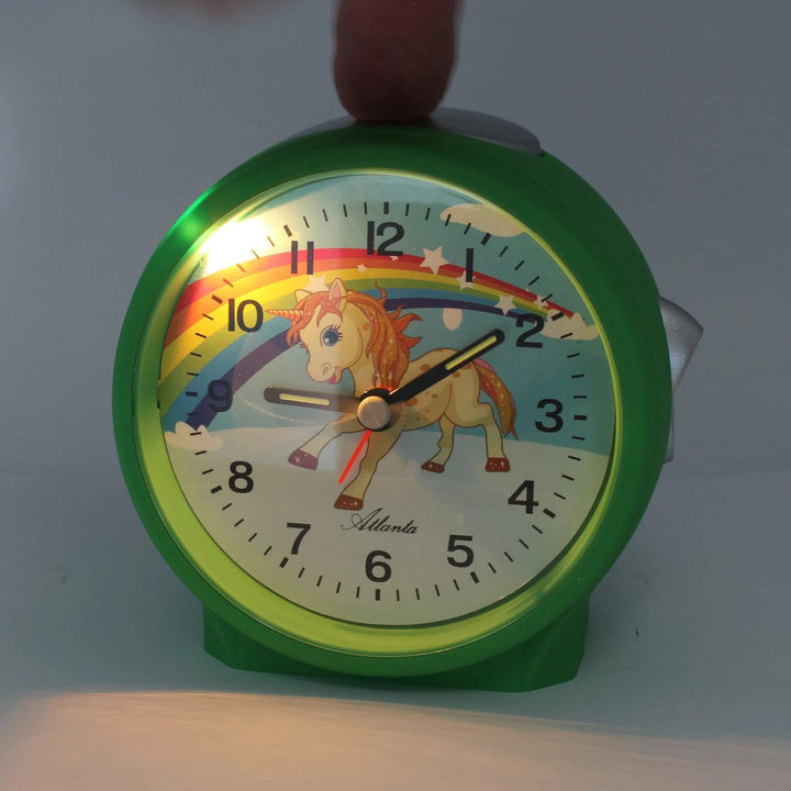 Atlanta Wecker, Kunststoff, grün, 9.5 cm