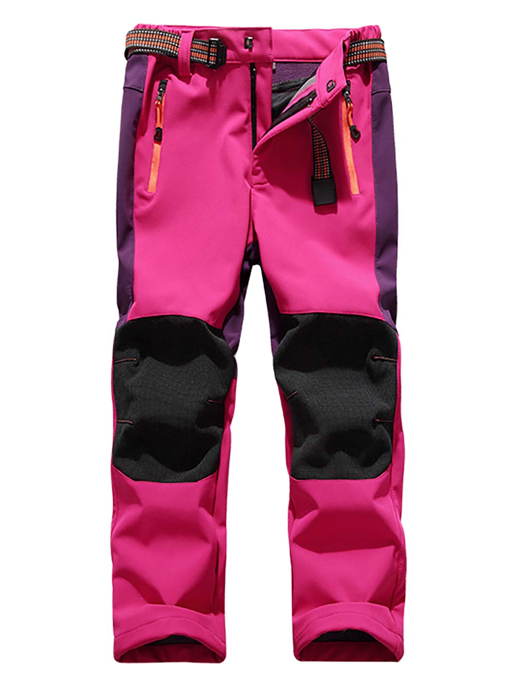 Echinodon Kinder Softshellhose mit Fleecefütterung Hose Wasserabweisend Winddicht Atmungsaktiv Warm