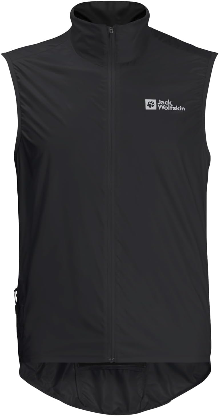 Jack Wolfskin Herren Morobbia Wind Vest M Weste L Schwarz, L Schwarz