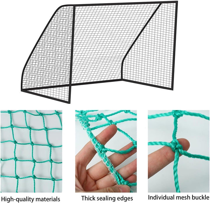 Fussball Ballfang Netz,10 cm Masche,Schutznetze aus Polyethylen,für Spielfelder,Spielplätze,Feldtren
