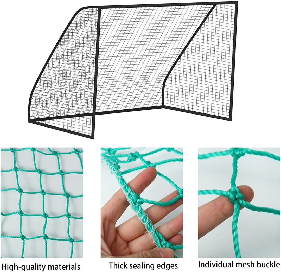 Fussball Ballfang Netz,10 cm Masche,Schutznetze aus Polyethylen,für Spielfelder,Spielplätze,Feldtren
