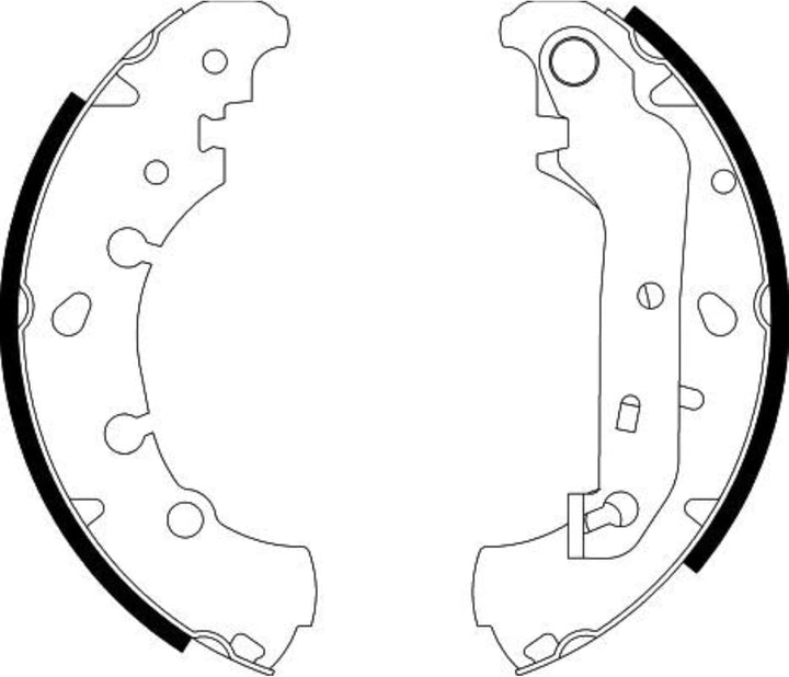 HELLA PAGID 8DB 355 002-411 Bremsbackensatz - H9445 - Bremssystem: Lockheed - für u.a. FORD / MAZDA