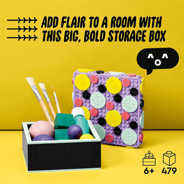 LEGO 41960 DOTS Grosse Box, Bastelset für Schmuckkästchen, Schreibtisch-Organizer oder Kinderzimmer-