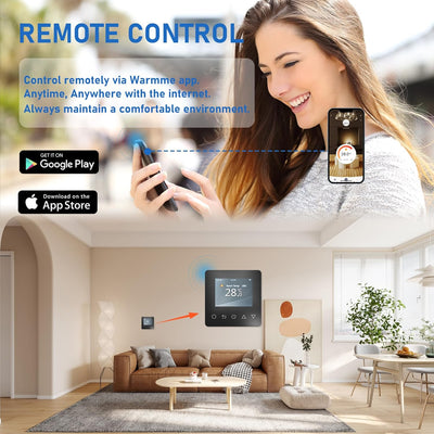 Underfloor Heating Thermostat Digital Temperature Controller Weekly Circulation Programmable Floor S