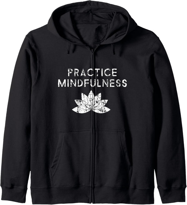 Übe Achtsamkeit mit der Lotusblumen Meditation Kapuzenjacke