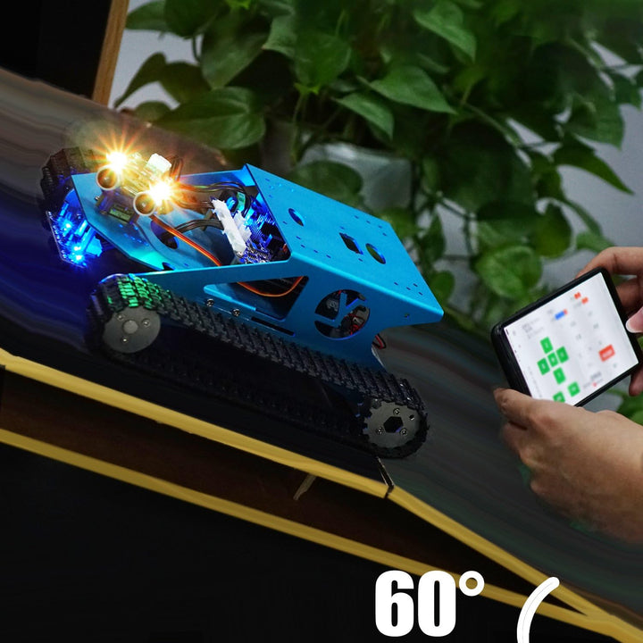 Yahboom Raspberry Pi Robotic mit Kamera Programmierbares AI Elektronisches DIY Tank Robot Kit f¨¹r T