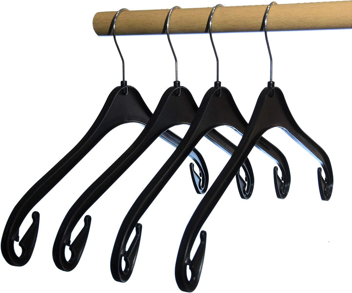 Kleiderbügel aus Kunststoff, schwarz, Rockhaken, 43 cm 50 STK. 50 St. Na43s, 50 St. Na43s