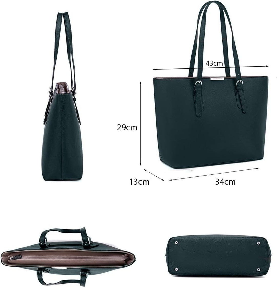 David Jones - Damen Shopper Handtasche - Frau Henkeltasche Grosse Tote PU Leder - Tasche Schultertas