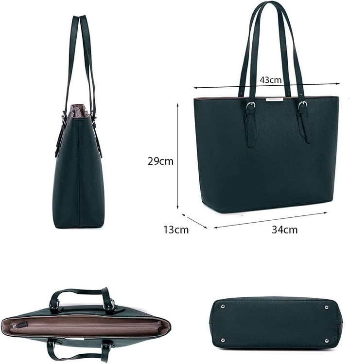 David Jones - Damen Shopper Handtasche - Frau Henkeltasche Grosse Tote PU Leder - Tasche Schultertas