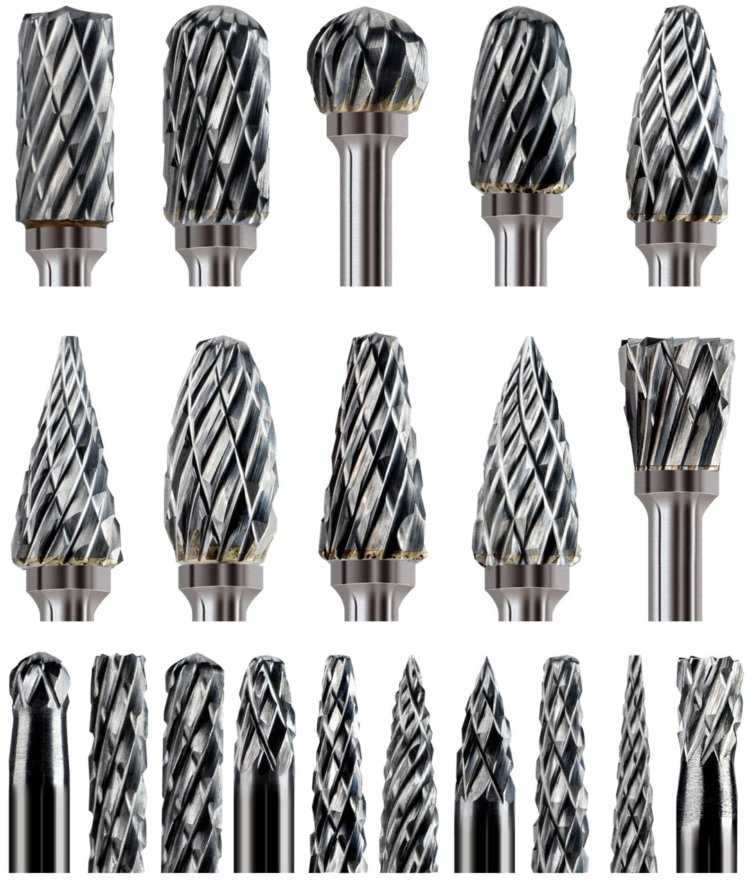 Sworker Hartmetall-Frässtift-Set, kompatibel mit Dremel 1/8 Zoll Schaft, 20 Stück, Schneideisen, Dre