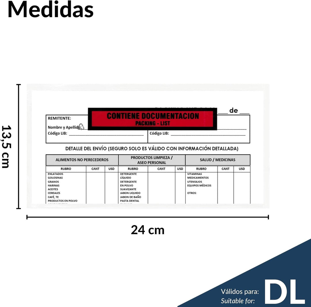 Raylu Paper® - Dokumententaschen, selbstklebend, für Versandliste, transparent, mit Selbstverschluss