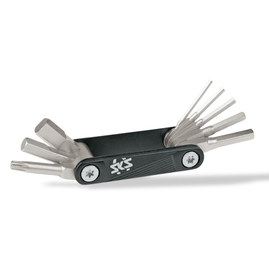 SKS GERMANY MIA 8 Multitool, Leichtes Fahrrad-Minitool mit 8 Funktionen | Fahrradzubehör, strukturie