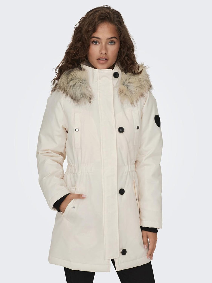 ONLY Female Langer Parka ONLIRIS Langer Parka 3XL Eggnog, 3XL Eggnog