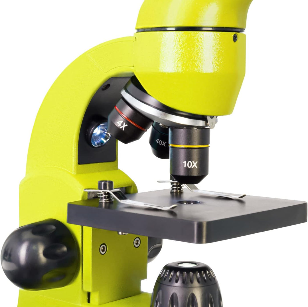 Levenhuk Rainbow 50L Plus Lime Wissenschafts- und Bildungsset mit Leistungsstarkem Mikroskop mit 128
