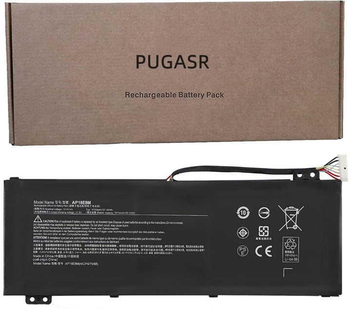 PUGASR AP18E8M Laptop Akku Kompatibel mit Acer Nitro 5 AN515-55 AN515-52 AN515-43 AN515-44 Predator