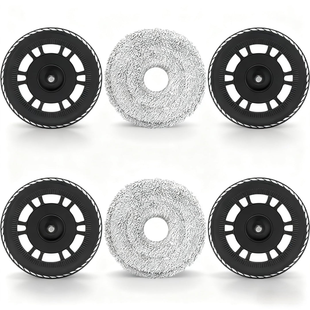 HIYOUNG Wischtücher mit Ersatzhalterung Zubehör für Dreame L10s Pro Ultra Heat/L10s Ultra Gen2/L10s