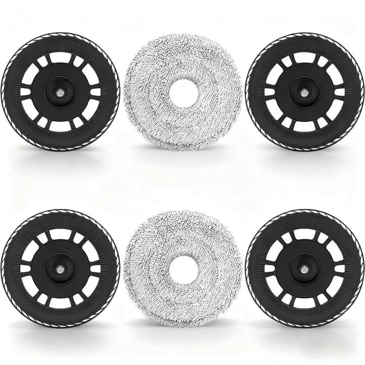 HIYOUNG Wischtücher mit Ersatzhalterung Zubehör für Dreame L10s Pro Ultra Heat/L10s Ultra Gen2/L10s