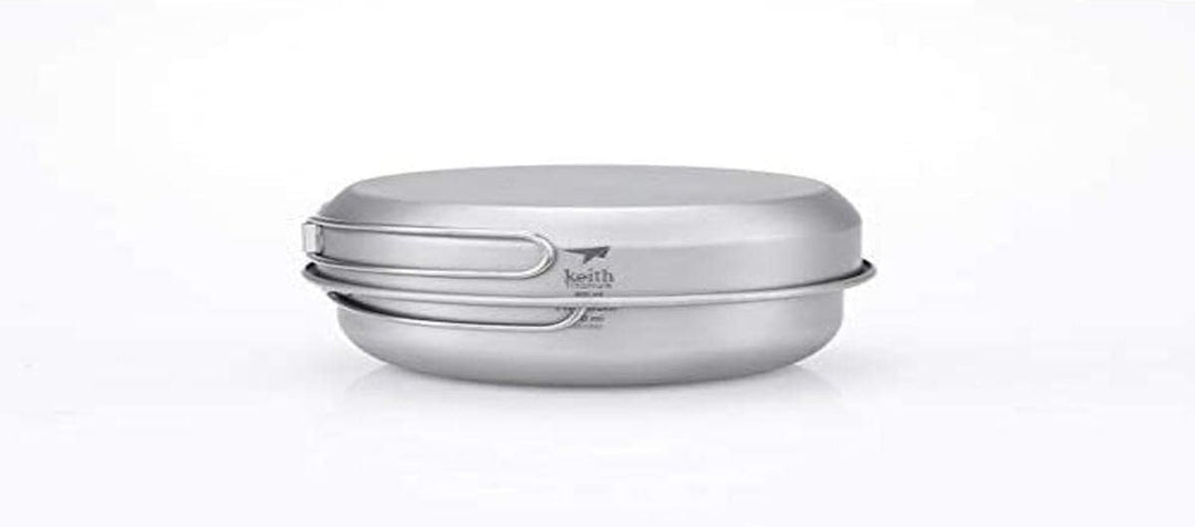 Keith Ti6053 Topf- und Pfannen-Set, Titan