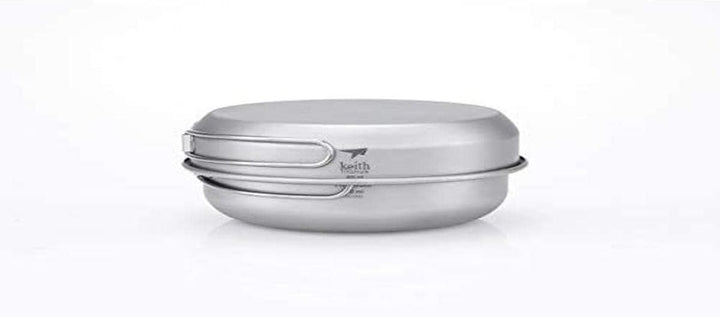 Keith Ti6053 Topf- und Pfannen-Set, Titan