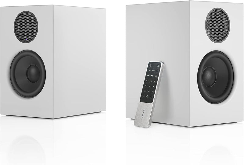 Audio Pro A28 - Kabellose Aktiv Multiroom Lautsprecher mit Bluetooth & WiFi - Stereo Speaker für Hom