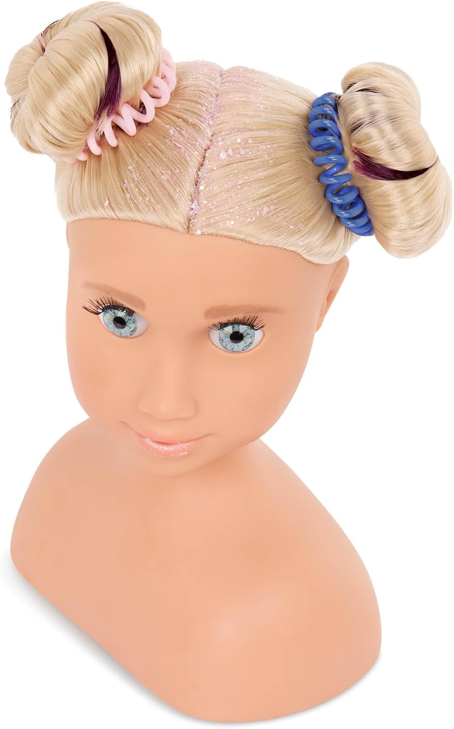 Our Generation Sparkles of Fun Stylingkopf Deanna – Langem, Dickem Blondem Haar, Peekaboo-Strähnchen