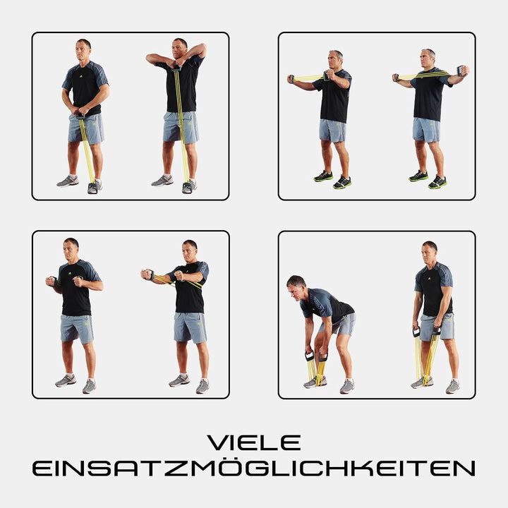 Expander Elastikon Fitness Training Sport Zugfeder Widerstand 15-75 kg, rot