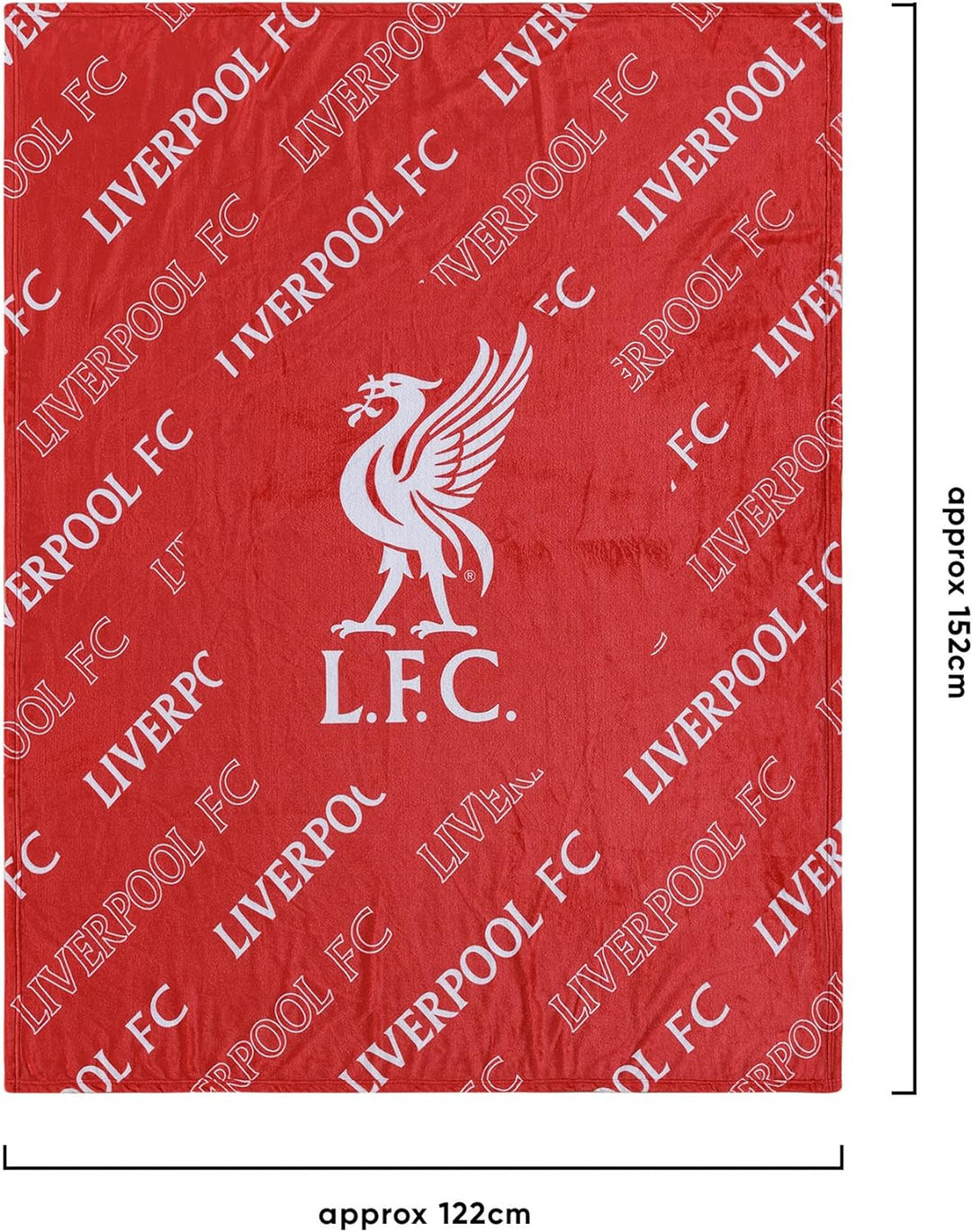 Liverpool FC EPL Supreme Slumber Plush Throw Blanket, Liverpool