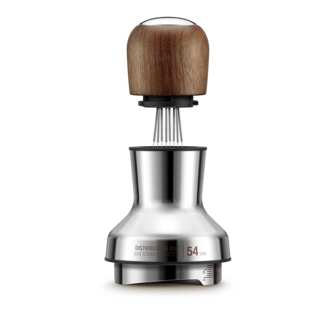 Sage - The Distribution Duo 54mm - 2-in-1 Kaffeeverteiler & Nivellierer, Verstellbare Pins & Höhe, K