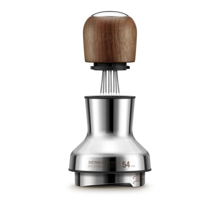 Sage - The Distribution Duo 54mm - 2-in-1 Kaffeeverteiler & Nivellierer, Verstellbare Pins & Höhe, K