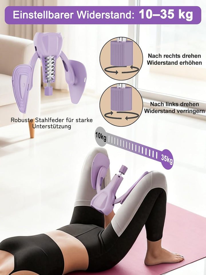 Oberschenkeltrainer Beintrainer Beckenbodentrainer für Frau Mann Fitnessgeräte für Zuhause Trainings