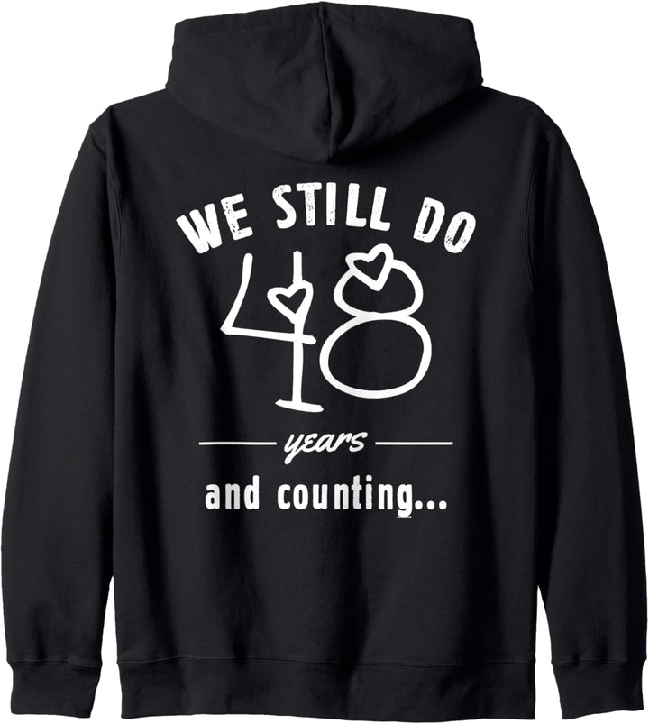 48th Wedding Anniversary Couple Matching Marriage Day Gifts Kapuzenjacke