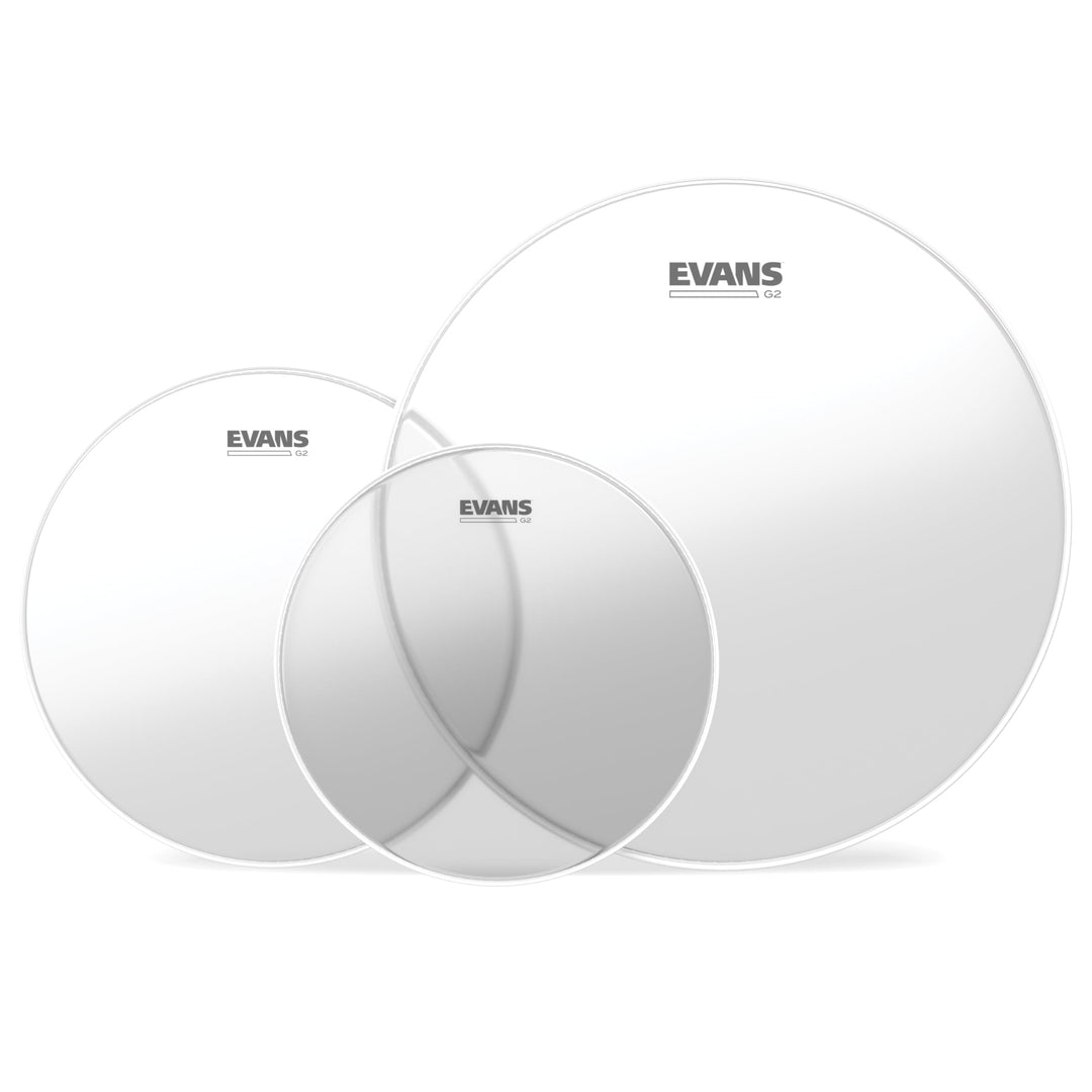 Evans ETP-G2CLR-F G2 (Clear) Fusion Tom Pack 25,4 cm (10 Zoll), 30,4 cm (12 Zoll), 35,5 cm (14 Zoll)