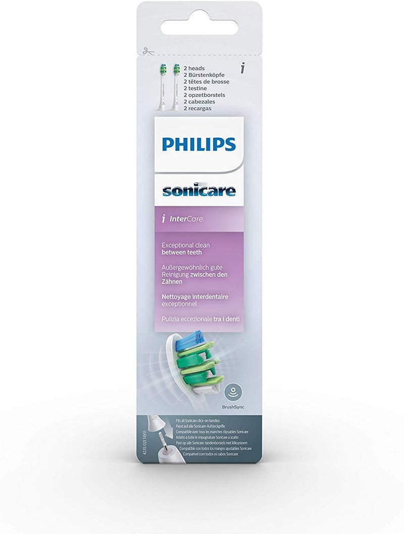 Philips Sonicare Original Aufsteckbürste InterCare HX9002/10, bis zu 7x mehr Plaqueentfernung, RFID-