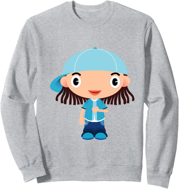 Tomboy-Karikatur Sweatshirt
